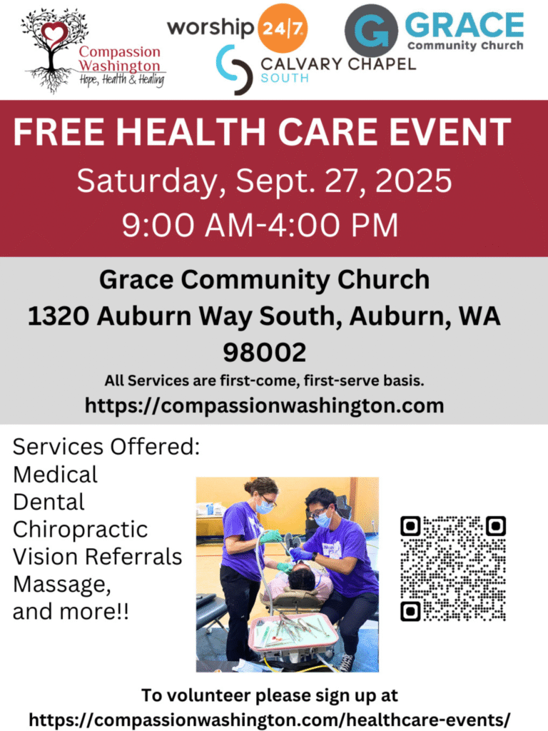 Free Healthcare Event – Tacoma, WA